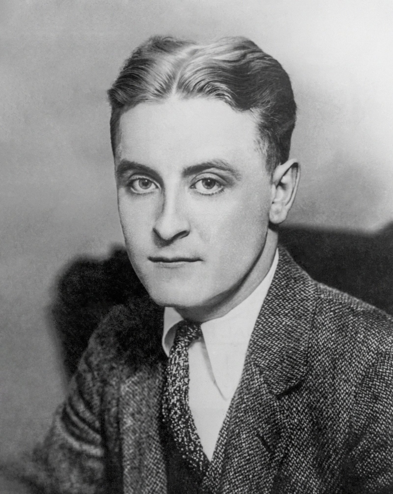 The Great Gatsby by F. Scott Fitzgerald (1925) (The photograph was first published in The World's Work (June 1921), p. 192 (Internet Archive). This scan of the photograph is sourced via OprahDaily.com., Public domain)