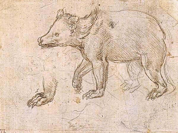 Lord Byron: A Bear at Cambridge (Web Gallery of Art:   Image  Info about artworkwga QS:P11807,"l/leonardo/11nature/14bear", Public domain)