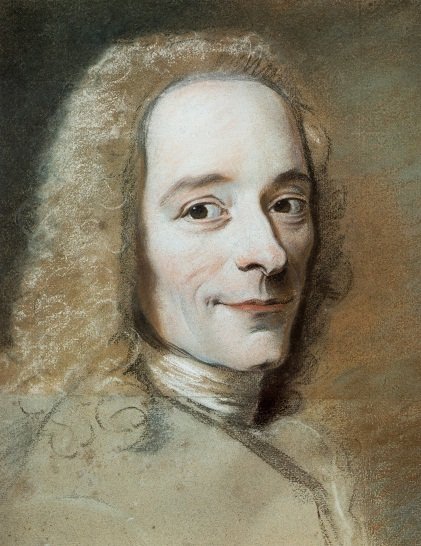 Voltaire vs. Jean-Jacques Rousseau: Enlightenment at War with Itself ([1]; photographer: Gérard Blot, Public domain)