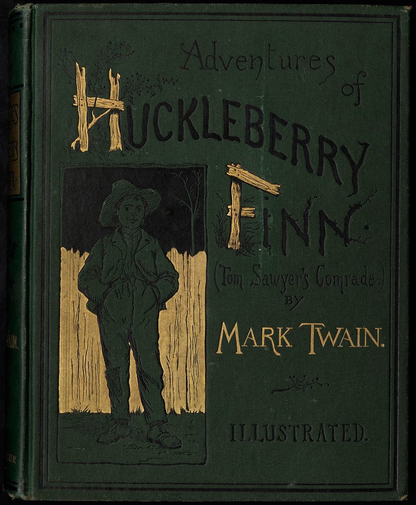 Adventures of Huckleberry Finn by Mark Twain (Boston Public Library, Flickr, CC BY 2.0)