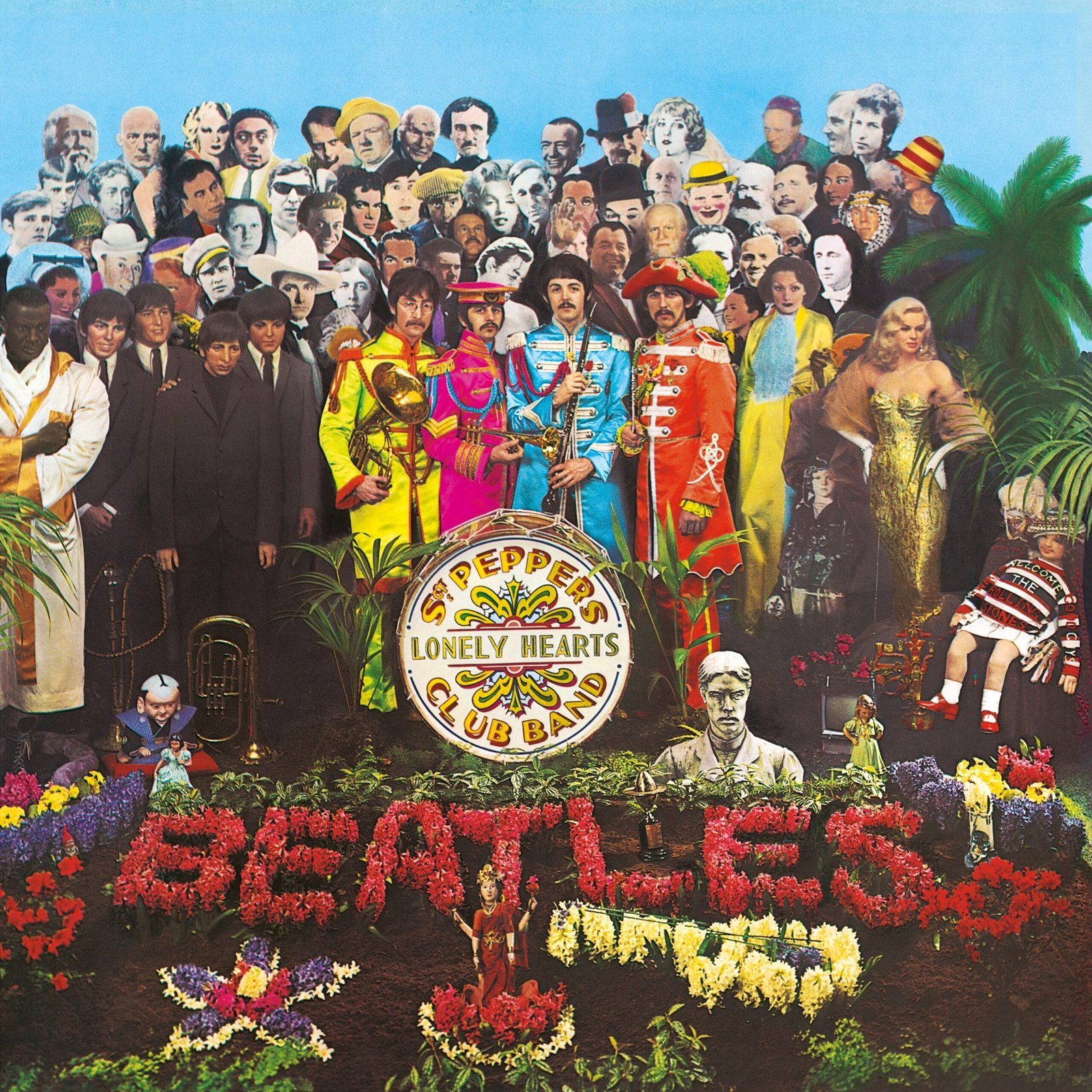 The Beatles – Sgt. Pepper’s Lonely Hearts Club Band (By Peter Blake / Parlophone, Capitol Records, Public domain)