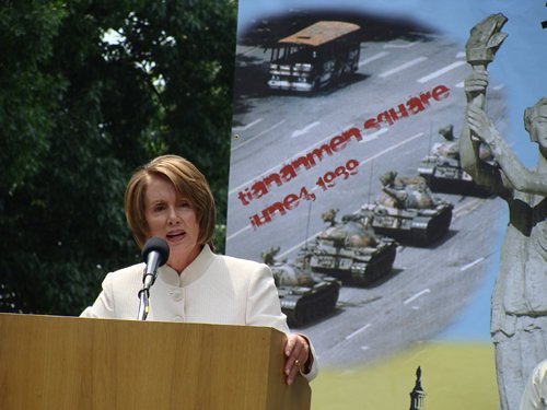 Tank Man (Speaker Emerita Nancy Pelosi, Flickr, CC BY 2.0)