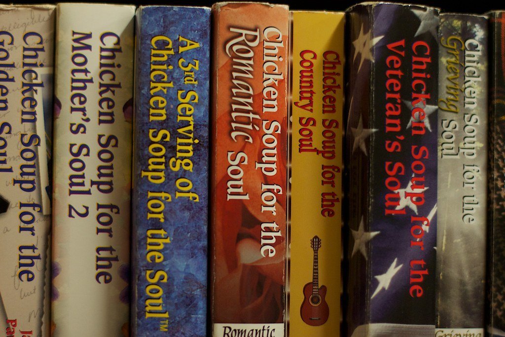 Chicken Soup for the Soul by Jack Canfield and Mark Victor Hansen (cogdogblog, Flickr, CC BY 2.0)