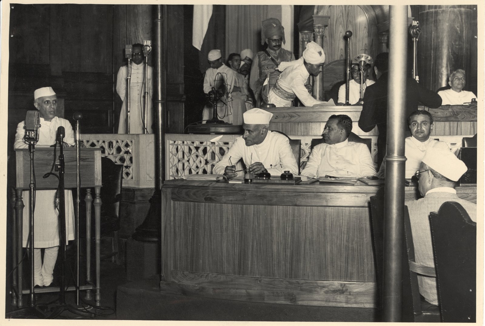 Jawaharlal Nehru's "Tryst with Destiny" (1947) ([1], Public domain)