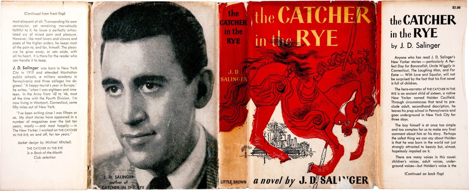 J.D. Salinger (Nate D. Sanders auctions (direct link to jpg). Retouched by uploader., Public domain)