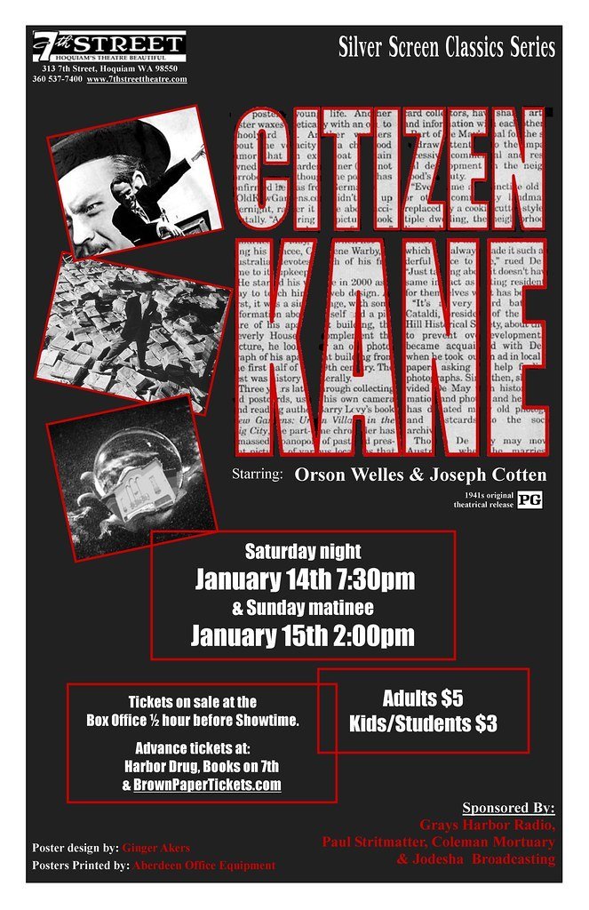 1. Citizen Kane (1941) (7th Street Theatre, Flickr, CC BY 2.0)