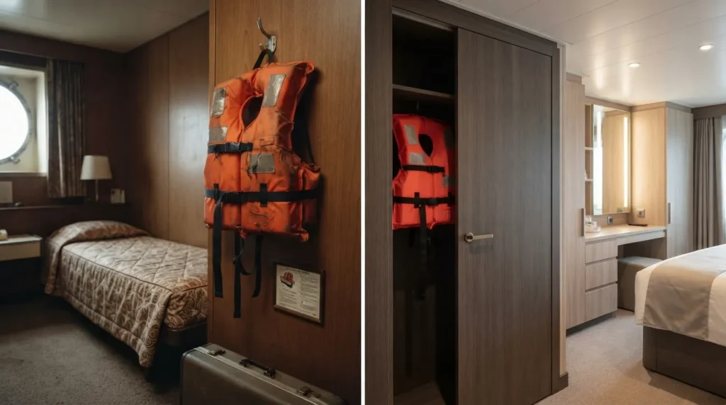 12 Differences Between a Cruise Cabin in 1975 and a Cruise Cabin in 2026