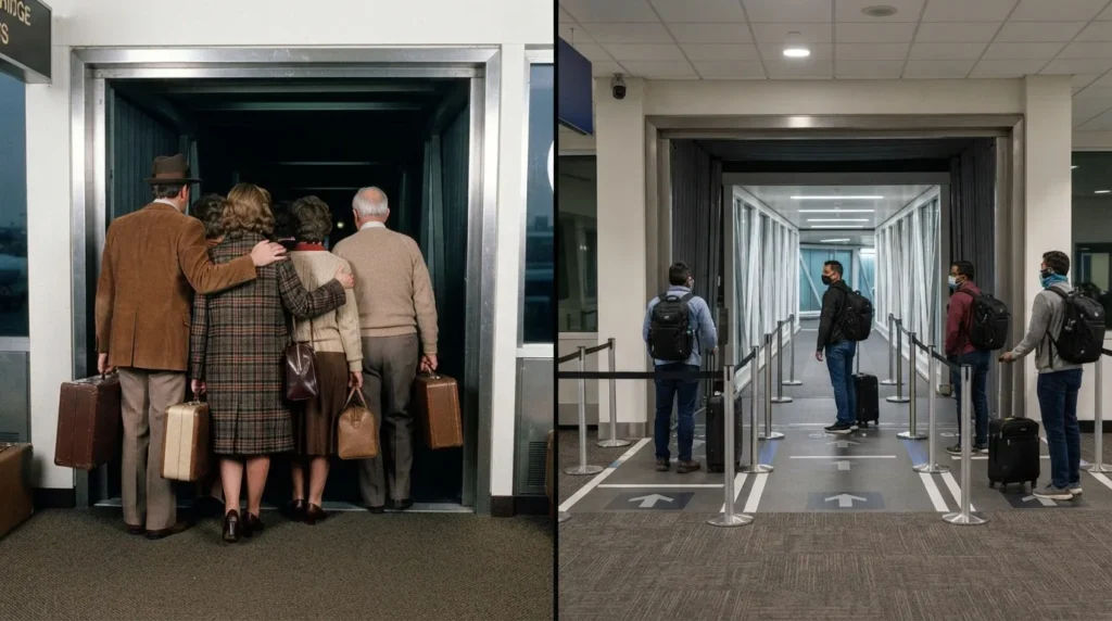12 Differences Between Boarding a Plane in 1985 and Boarding a Plane in 2026